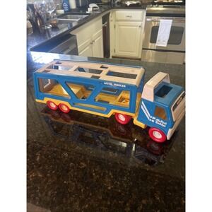 Vintage 1987 My First Buddys Buddy L Car Carrier Auto Hauler Truck 18" Toy Truck